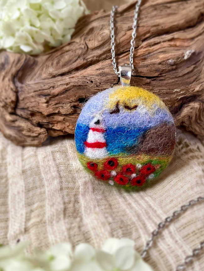 Pandantiv peisaj impaslit