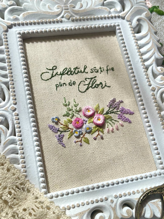 pandantiv broderie turcuaz